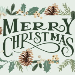 Lionskarte - Merry Christmas