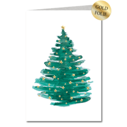 Tannenbaum mit Glitzersternen